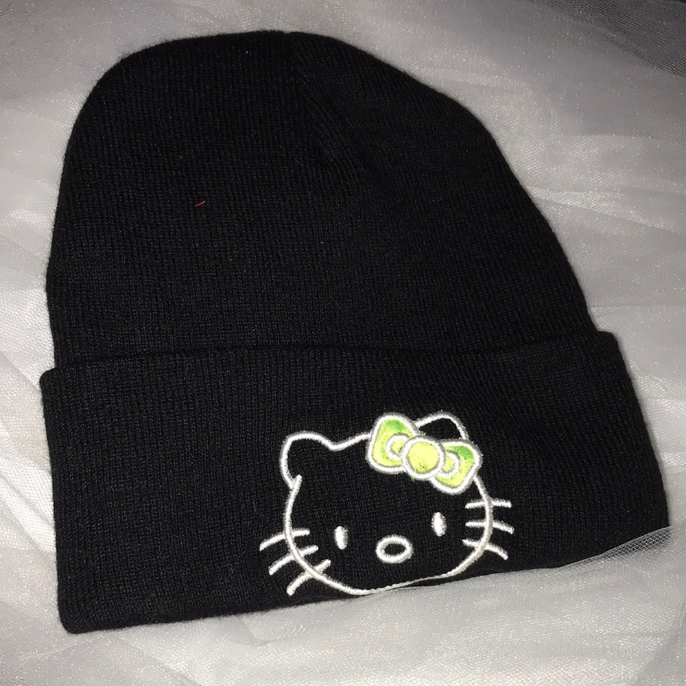 Hello Kitty Black Beanie for Kids